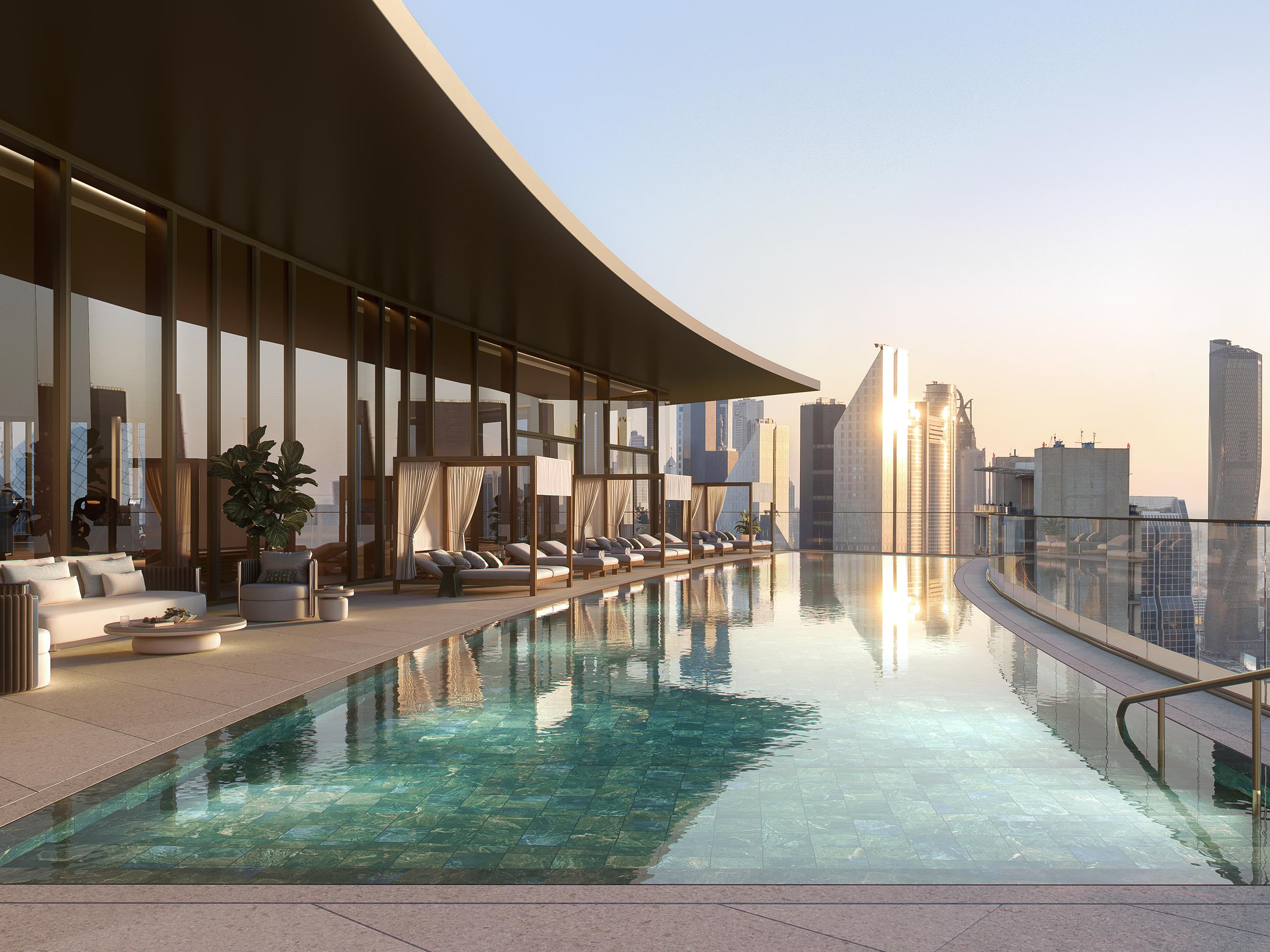 The Carlyle Residences Dubai Rooftop Pool